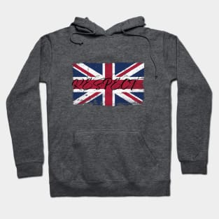 Respect UK British Flag Worn Hoodie